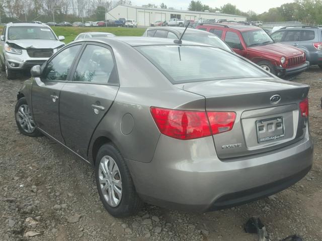 KNAFU4A29C5540862 - 2012 KIA FORTE EX GRAY photo 3