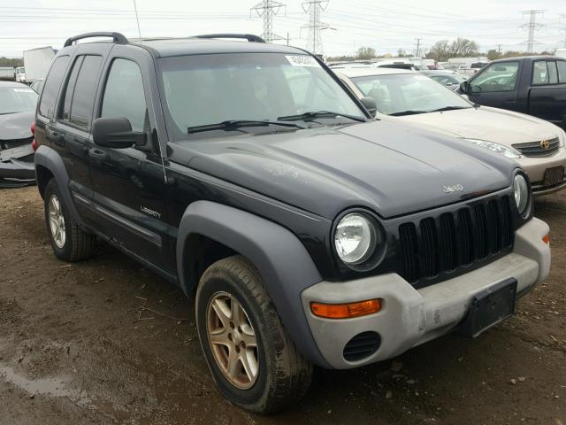 1J4GK48K54W263183 - 2004 JEEP LIBERTY SP BLACK photo 1