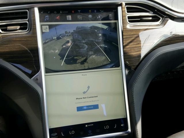 5YJSA1H15EFP44873 - 2014 TESLA MODEL S BLUE photo 9