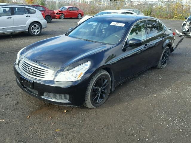 JNKBV61F17M820413 - 2007 INFINITI G35 BLACK photo 2