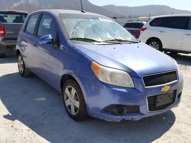 KL1TD66E09B318572 - 2009 CHEVROLET AVEO LS BLUE photo 1