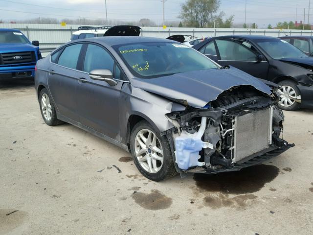 3FA6P0H7XER276268 - 2014 FORD FUSION SE GRAY photo 1