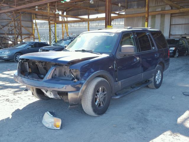 1FMRU15W54LA49922 - 2004 FORD EXPEDITION BLUE photo 2