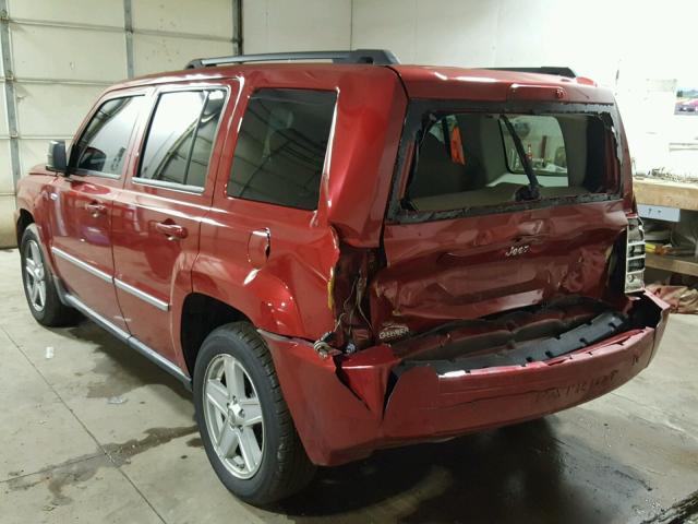 1J4NT1GB1AD666346 - 2010 JEEP PATRIOT SP RED photo 3