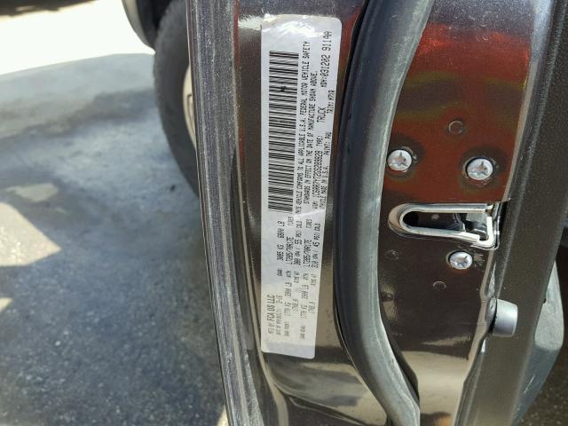 1C6RR7YT2GS289828 - 2016 RAM 1500 REBEL ნაცრისფერი ფოტო 10