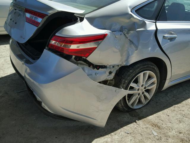 4T1BK1EB6EU095646 - 2014 TOYOTA AVALON BAS SILVER photo 9