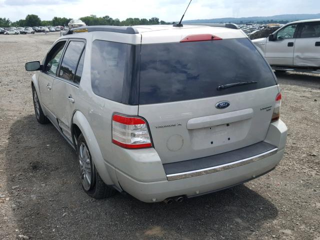 1FMDK06W58GA03286 - 2008 FORD TAURUS X L TAN photo 3