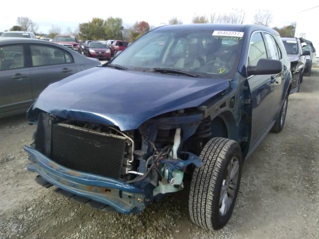 2CNFLCEW2A6235729 - 2010 CHEVROLET EQUINOX LS BLUE photo 2