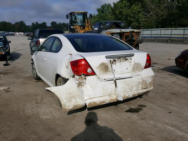 JTKDE167560107673 - 2006 TOYOTA SCION TC 白色 照片 3