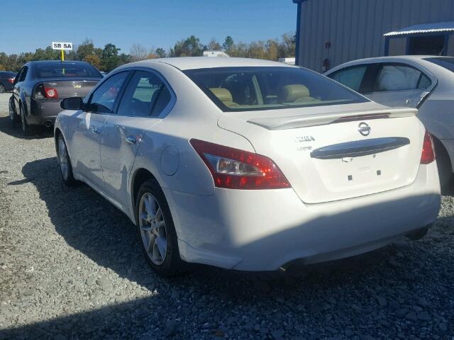 1N4AA51EX9C803926 - 2009 NISSAN MAXIMA S WHITE photo 3