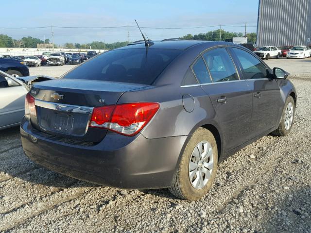 1G1PG5S93B7231626 - 2011 CHEVROLET CRUZE LT GRAY photo 4