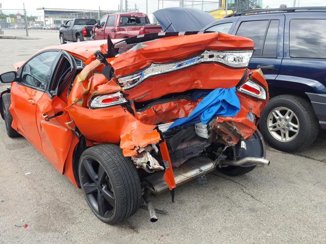 1C3CDFBB0FD378666 - 2015 DODGE DART SXT ORANGE photo 9