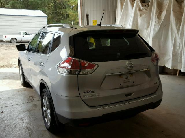 KNMAT2MT7GP676779 - 2016 NISSAN ROGUE S SILVER photo 3