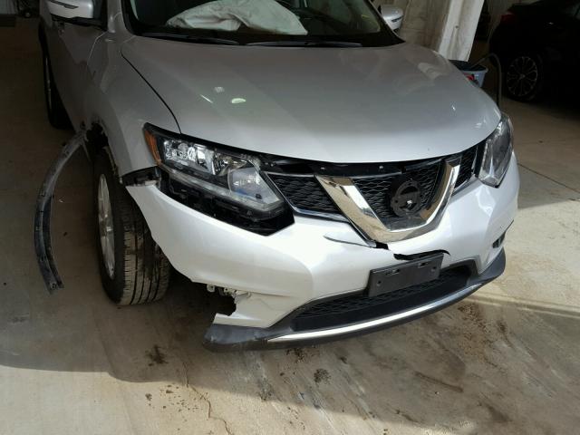 KNMAT2MT7GP676779 - 2016 NISSAN ROGUE S SILVER photo 9