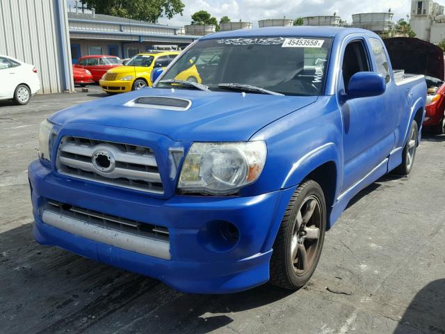 5TETU22N67Z434939 - 2007 TOYOTA TACOMA X-R BLUE photo 2