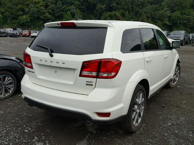 3C4PDCEG3JT363021 - 2018 DODGE JOURNEY GT WHITE photo 4