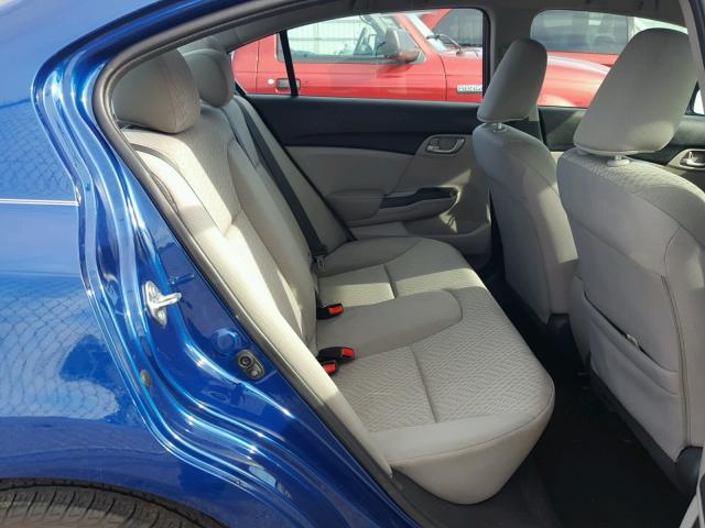 19XFB2F56FE039873 - 2015 HONDA CIVIC LX BLUE photo 6