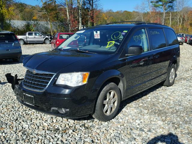 2A8HR54PX8R639834 - 2008 CHRYSLER TOWN & COU BLACK photo 2