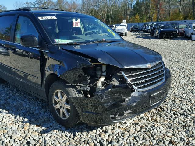 2A8HR54PX8R639834 - 2008 CHRYSLER TOWN & COU BLACK photo 9