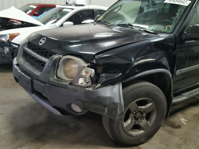 5N1ED28T92C560875 - 2002 NISSAN XTERRA BLACK photo 9