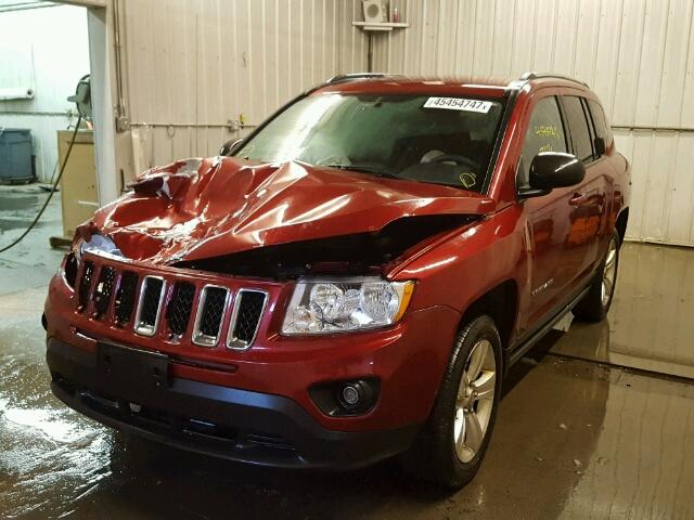 1C4NJDBB3CD553294 - 2012 JEEP COMPASS SP RED photo 2