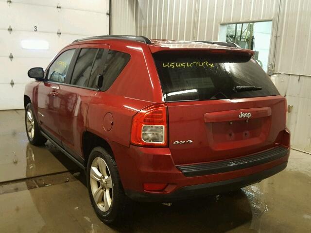 1C4NJDBB3CD553294 - 2012 JEEP COMPASS SP RED photo 3