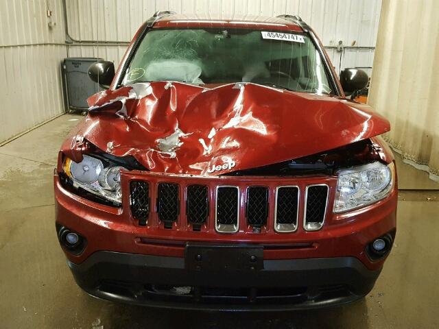 1C4NJDBB3CD553294 - 2012 JEEP COMPASS SP RED photo 9