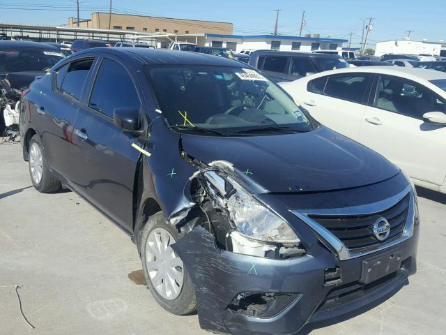 3N1CN7AP4FL913720 - 2015 NISSAN VERSA S GREEN photo 1