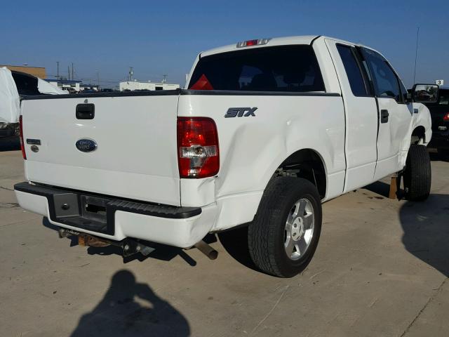 1FTRX12W36KD69202 - 2006 FORD F150 WHITE photo 4