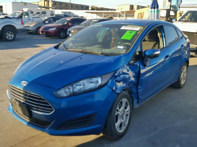 3FADP4BJ0EM165969 - 2014 FORD FIESTA SE BLUE photo 2