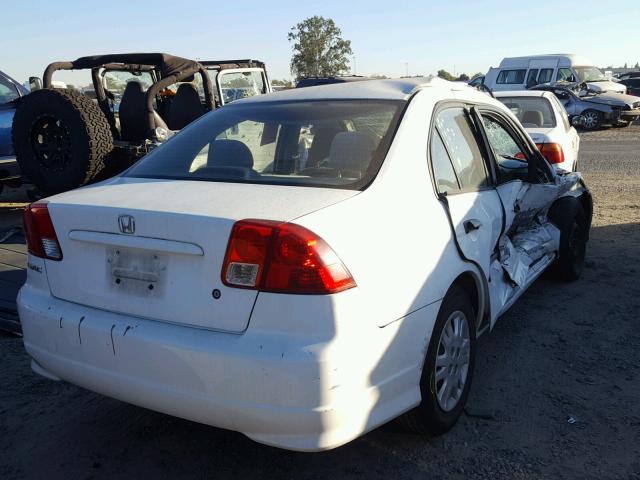 2HGES163X4H621479 - 2004 HONDA CIVIC DX V WHITE photo 4