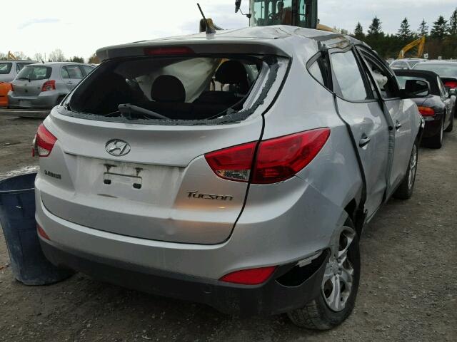 KM8JT3ACXBU157158 - 2011 HYUNDAI TUCSON GL SILVER photo 4