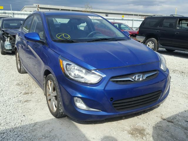 KMHCU4AE6DU434002 - 2013 HYUNDAI ACCENT GLS BLUE photo 1