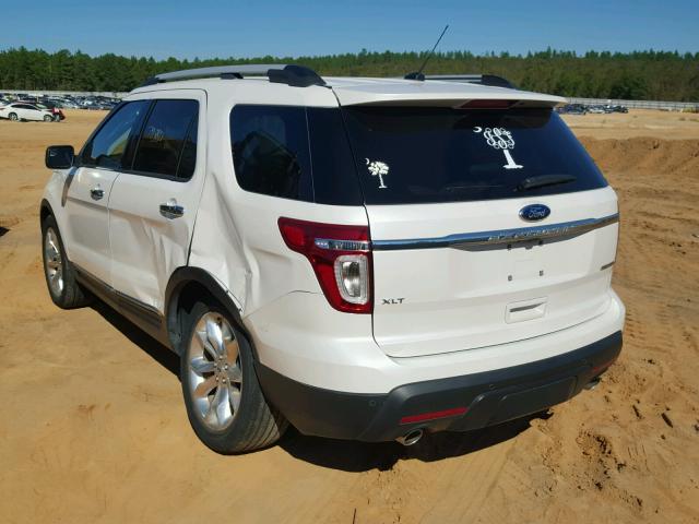 1FM5K7D89FGA46883 - 2015 FORD EXPLORER X WHITE photo 3