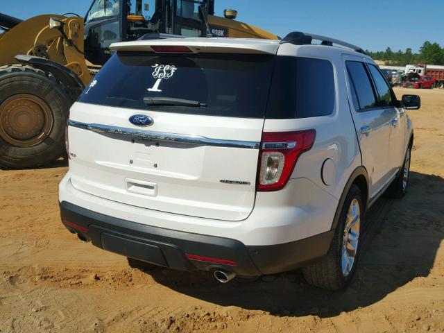 1FM5K7D89FGA46883 - 2015 FORD EXPLORER X WHITE photo 4