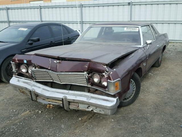 DP29K5D170530 - 1975 DODGE MONACO BURGUNDY photo 2