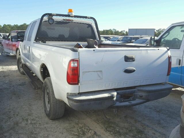 1FTSW21519EB25232 - 2009 FORD F250 SUPER WHITE photo 3