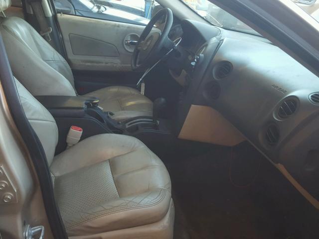 2G2WR524051327544 - 2005 PONTIAC GRAND PRIX ოქროსფერი ფოტო 5