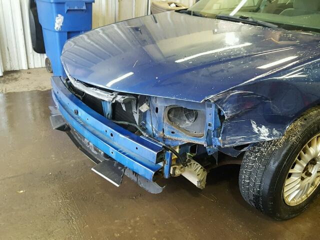 2G1WF52E049214019 - 2004 CHEVROLET IMPALA BLUE photo 9