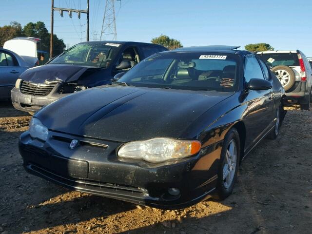 2G1WX12K759300618 - 2005 CHEVROLET MONTE CARL BLACK photo 2