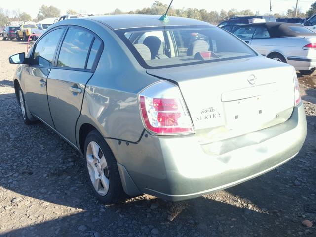 3N1AB61E08L759471 - 2008 NISSAN SENTRA GREEN photo 3