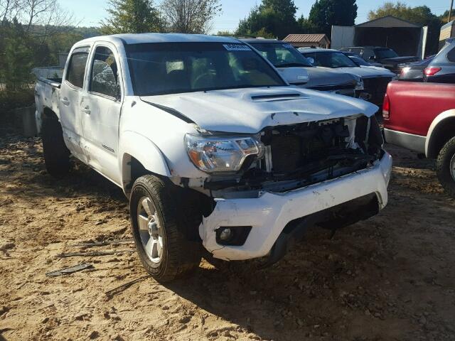 5TFLU4EN4FX137424 - 2015 TOYOTA TACOMA DOU WHITE photo 1