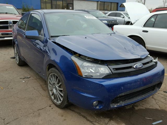 1FAHP33N29W191587 - 2009 FORD FOCUS SES BLUE photo 1