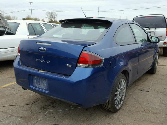 1FAHP33N29W191587 - 2009 FORD FOCUS SES BLUE photo 4