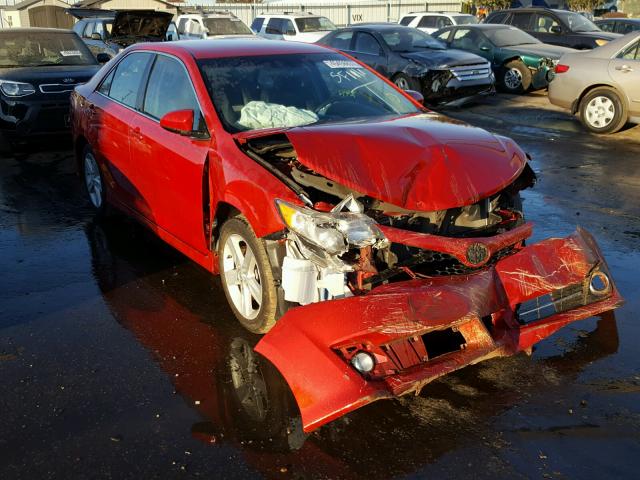 4T1BF1FK1CU620564 - 2012 TOYOTA CAMRY BASE RED photo 1