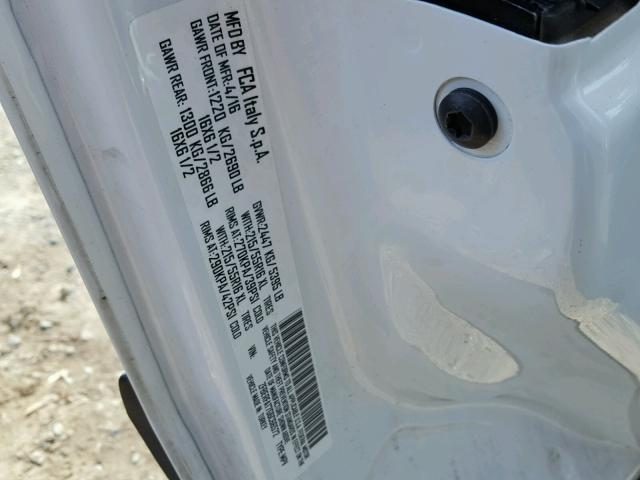 ZFBERFAT7G6C66572 - 2016 RAM PROMASTER 白色 照片 10