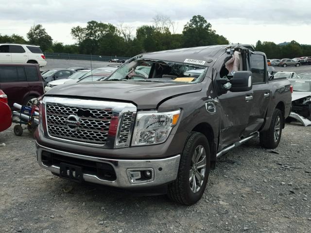 1N6AA1E57HN547886 - 2017 NISSAN TITAN SV BROWN photo 2