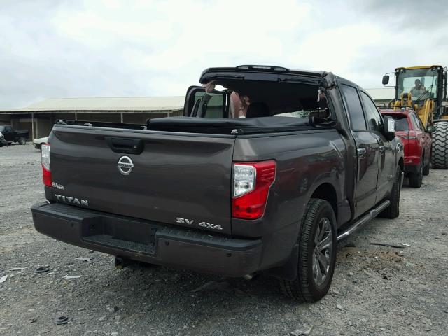 1N6AA1E57HN547886 - 2017 NISSAN TITAN SV BROWN photo 4