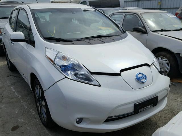 1N4AZ0CP1DC415096 - 2013 NISSAN LEAF S WHITE photo 1