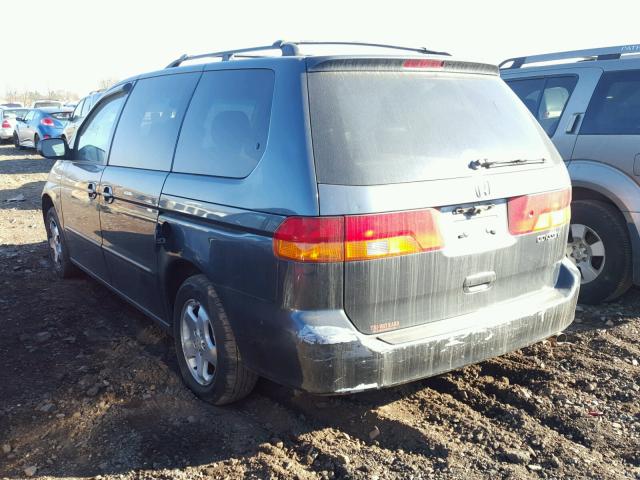 5FNRL18713B079707 - 2003 HONDA ODYSSEY EX GRAY photo 3